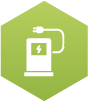 Icône d’une borne de recharge pour véhicule électrique