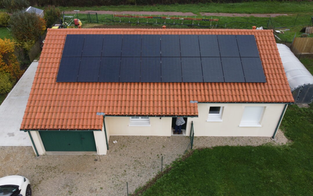 Installation photovoltaïque de 9 kWc en autoconsommation avec revente du surplus